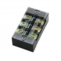 600V 25A Dual Row 3 Position Screw Terminal Strip Block Barrier