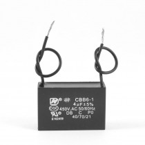 CBB61 450VAC 4uF 50/60Hz Metalized Polypropylene Film Motor Run Capacitor