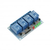 SRD-12VDC-SL-C DC 12V 4 Channels 10A 250V/125VAC 30V/28VDC Power Relay Module
