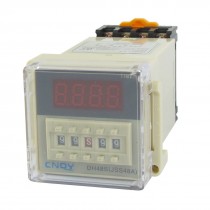 DH48S-2Z Power on Time Delay Relay 8-Pin DPDT 0.01S-99H99M AC/DC12V w Socket