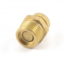 Air Compressor 1/4" PT Male Thread Water Drain Valve Gold Tone