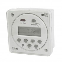 AC 110V Panel Mount Digital LCD Power Programmable Timer Switch Relay 10Amps