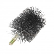 12mm Thread 90mm Diameter Steel Wire Tube Brush Cleaning Tool