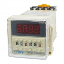 DH48S-S2Z Power on Time Delay Relay 8-Pin DPDT 0.1S-99H AC/DC24V w Socket