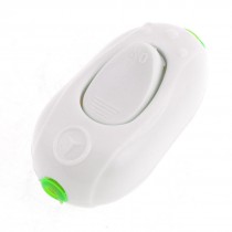 Home Office White Green Plastic Lamp Light In-Line Cord Switch
