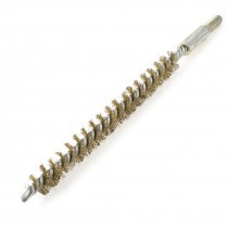 6mm Thread 10mm Diameter Metal Wire Tube Brush Cleaning Tool Silver Gold Tone