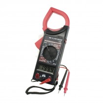 Volt Ohm Meter Multimeter Digital Clamp w Test Probe Leads Red Black
