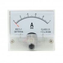 DC 0-1A Current Rectangular Panel Analog Ammeter Measuring Tool 85C1-A