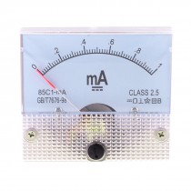 2.5 Accuracy DC 0-1mA Analog Current Panel Meter Ammeter 85C1-mA