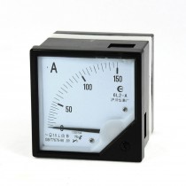 Black Analog Hand Current Measuring Panel Meter Ammeter AC 150A