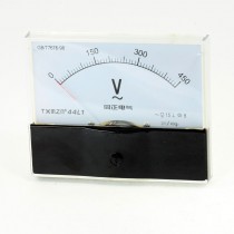 AC 0-450V Fine Tuning Rectangle Dial Panel Analog Voltage Meter Voltmeter