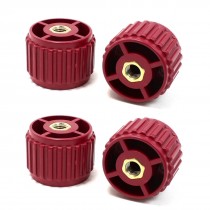 4 Pcs 8mm Bore 30mm High Dark Red Enhanced Insulator GCS30*40 for Bus Bar