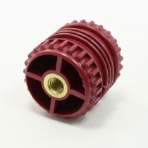 GCS50*50 10mm Diameter Metal Thread POP Plastic Busbar Insulator Dark Red