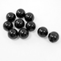 0.5" Dia Threaded Black Plastic Ball Knob Round Handle 10Pcs for Machine Tool