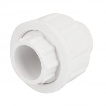 25mm Inner Diameter Male Adapter PVC Pipe Fitting Straight Connector White