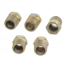 5 x 3 8" to 1 4" PT Thread Water Pipe Fittings Connectors Bronze Tone