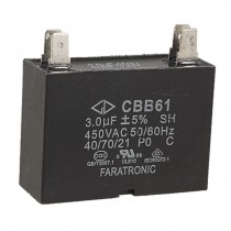 3uF 450V AC Air Conditioner Fan Motor Running Capacitor CBB61 Zgpdz
