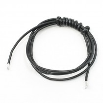 Black 18AWG Outer Dia 2.68mm Glass Fiber Silicone Cable 100cm