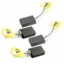 2 Pair 43/64" x 27/64" x 1/7" Spring Loaded Carbon Brushes Replacement