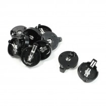 10 Pcs 2 Pins Round Shape CR/LIR2032 2025 2016 Button Battery Holder