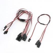 19.7" Long 3 Pin 2Male/1Female RC Servo Y Extension Lead Wire Cable 5 Pcs
