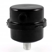 1/4" Thread 8mm Air Compressor Admitting Port Plastic Muffler Black