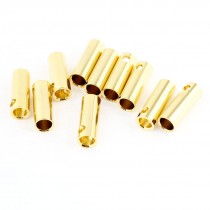 5mm Inside Dia Female Banana Plug Bullet Connector Replacement 10 Pcs