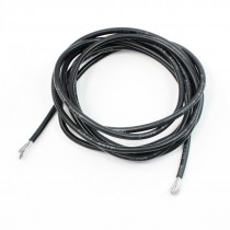 Black 12AWG Glass Fiber Copper Core Silicone Wire Cable 2M