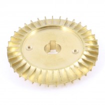 Water Pump Replacing Double Side 65mm Diameter Gold Tone Brass Impeller
