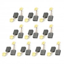 10 Pairs 43/64" x 19/32" x 7/25" Motor Carbon Brush for Power Tool
