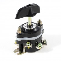 AC 220V/380V 10A 4 Position Rotary Cam Universal Changeover Switch Black