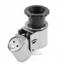 Currency Detecting 50X Magnifying LED Light Pocket Microscope Loupe
