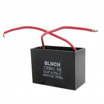10uf 500VAC 50Hz 2 Wire Electric Fan Capacitor CBB61