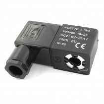 Hexagonal Connector Hollow Hore Solenoid Valve Coil AC 220V 6VA
