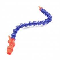 Dark Purple Orange 1/4 PT Thread Round Nozzle Flexible Water Oil Coolant Pipe