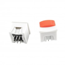 2Pcs PCB Latching Tactile Tact Push Button Switch 6 Pin DIP Through Hole 14x14mm