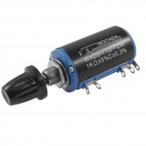 2W 1K Ohm 5 Pin Terminals Wire Wound Multiturn Potentiometer WXD3-13