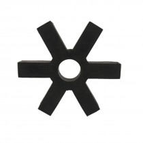 Rubber Shaft 6 Petals 4 11/16" 120mm Diameter Coupling Coupler Damper Black 