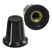 5 Pcs Black 5/32" Shaft Hole Diameter Push on Pointer Potentiometer Knobs 