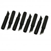 900M-T-1.5K Black 7mm Bevel Width Soldering Iron Tip 5 Pcs