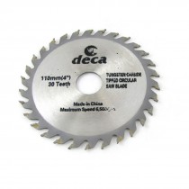 Wood Cutting Tungsten Carbide Tip 30 Tooth Saw Blade 4"
