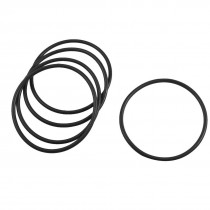 5 Pcs 78mm x 71mm x 3.5mm Mechanical Black Rubber O Ring Oil Seal Gaskets