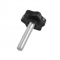 32mm Head Dia M8 x 40mm Male Thread Screw On Type Clamping Knob