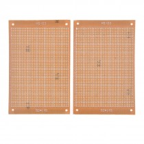 2Pcs Single Side Copper Panel Prototype Matrix Circuit PCB Board 14.5x9.2cm