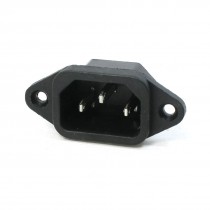 IEC320 C14 Inlet 3 Pin Terminals Power Socket Adapter AC 250V 10A