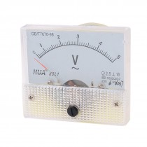 85L1 AC 0-5V Voltmeter Voltage Panel Meter w Installing Parts