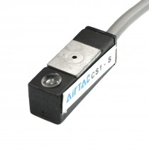 5-120V DC/AC 100mA 10W SPST N/O Green Pilot Lamp Peumatic Magnetic Sensor Switch