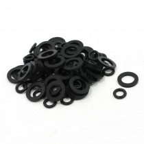 100 Pcs 12mm Outside Diameter Rubber Washers O Ring Oil Seal Gaskets Set
