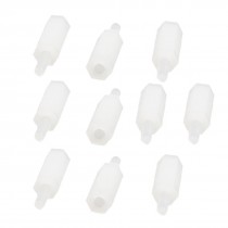 10 Pcs M2 x 15mm + 10mm PC Board Hexagonal Hex Threaded Spacer