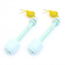 2Pcs ZP10010 100mm Water Level Sensor PP Floating Switch Light Blue